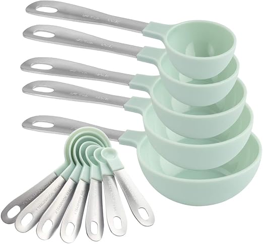 COOK WITH COLOR Measuring Cups Set and Measuring Spoon Set