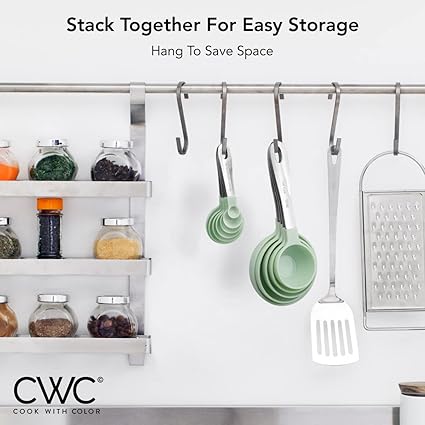 COOK WITH COLOR Measuring Cups Set and Measuring Spoon Set - Image 5