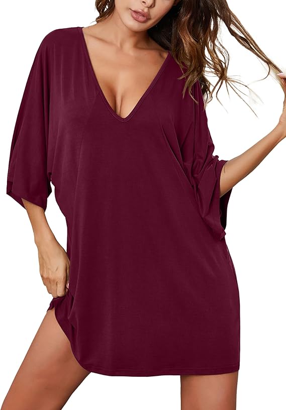 Ekouaer Women's Sleepshirt