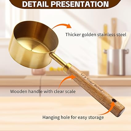 Gold Measuring Cups and Spoons Set - Image 5