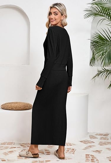 Duigluw Women's 2 Piece Sweater Outfits Set 2024 - Image 5