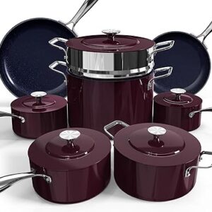 Nuwave Lux 13pc Forged Lightweight Cookware Set PFAS Free