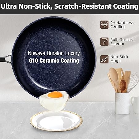 Nuwave Lux 13pc Forged Lightweight Cookware Set PFAS Free - Image 2