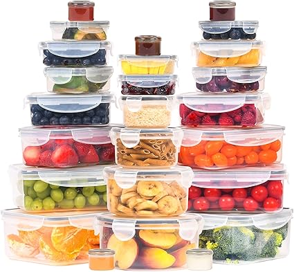 RockBerry 50 Pcs Large Food Storage Containers with Lids Airtight - Image 2