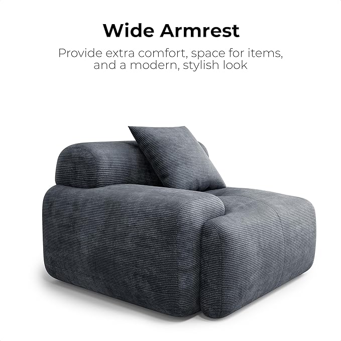 Shaped Modular Sectional Sofa - Image 5