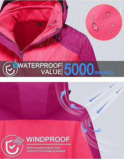 Winter Coats Snow Ski Jacket Waterproof - Image 4