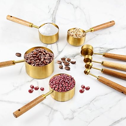 Gold Measuring Cups and Spoons Set - Image 4