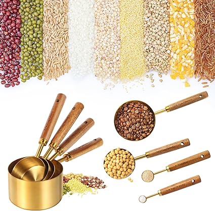 Gold Measuring Cups and Spoons Set - Image 3
