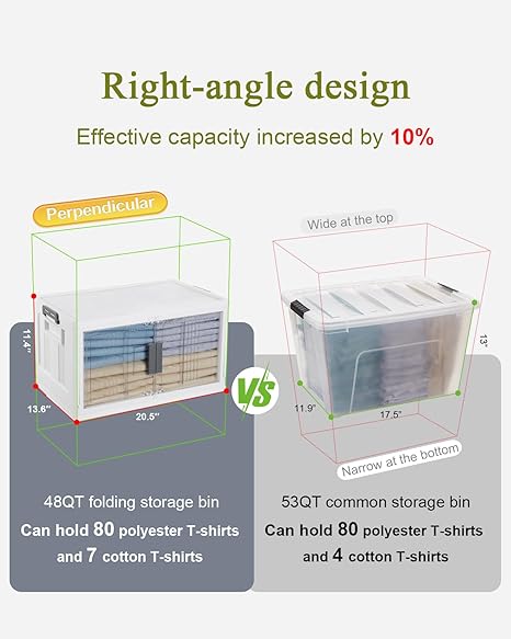 OlarHike 48QT Lockable Storage Bins with Lids - Image 3